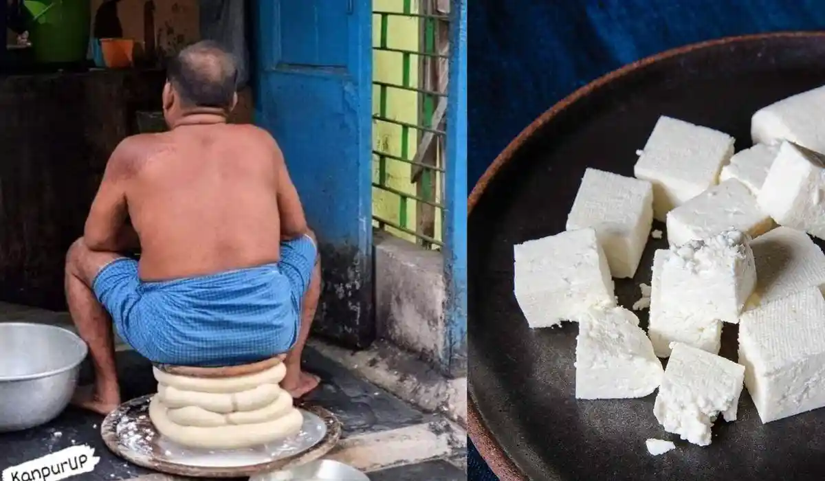 Paneer Making Viral Photo